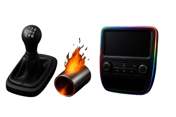 لوازم خودرو مثل لیور دنده مانیتور سراگزوز