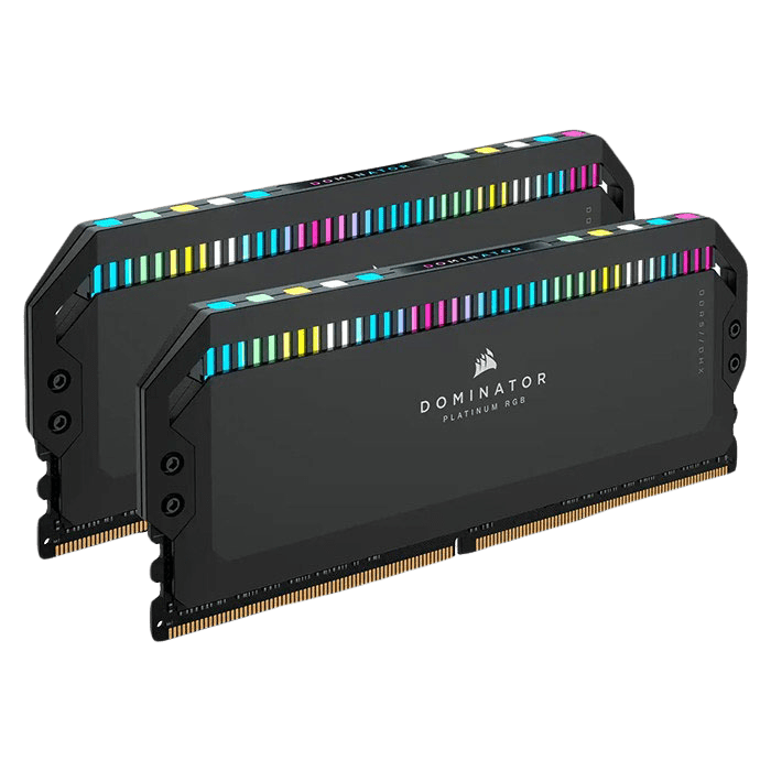 رم دسکتاپ DDR5 دو کاناله 6200 مگاهرتز کورسیر مدل Dominator Platinum RGB ظرفیت 32 گیگابایت